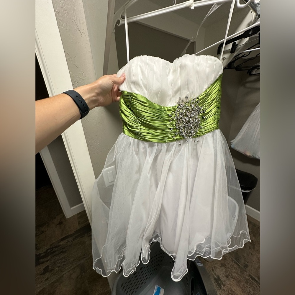 XS Girls Strapless Cocktail Dress